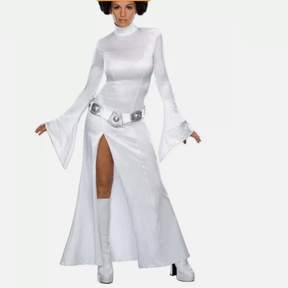 Elegant White Long Sleeve Dress - Picture 1 of 15